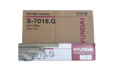 შედუღების ელექტროდი HYUNDAI S-7018.G 2.6*350 5KG